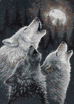 Набор для вышивания Dimensions 35203 In Harmony Wolves - Вышивка крестиком и бисером - Овца Рукодельница
