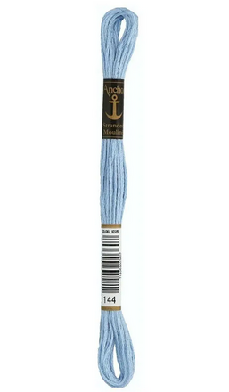 Мулине Delft Blue Very Light. Anchor (Anchor 144) - Вышивка крестиком и бисером - Овца Рукодельница