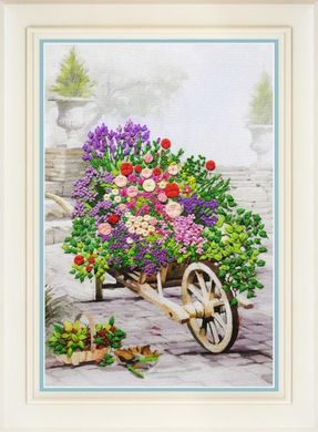Цветы в саду. Набор для вышивания. OLANTA (R-040) - Вышивка крестиком и бисером - Овца Рукодельница