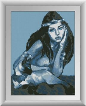 Набор для рисования камнями алмазная живопись Dream Art Сиамская кошка (квадратные, полная) 30821D - Вышивка крестиком и бисером - Овца Рукодельница