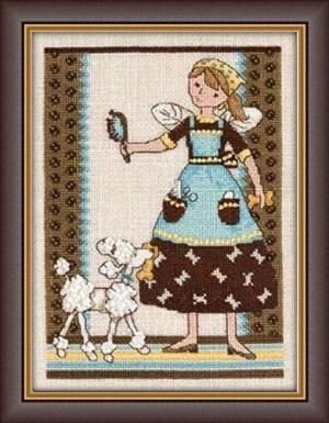 Избалованная собачка. Набор для вышивания крестом. Mill Hill (DM302102) - Вышивка крестиком и бисером - Овца Рукодельница