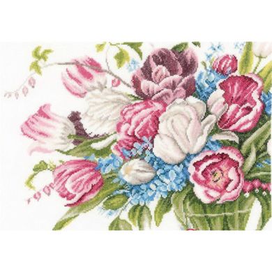 Набор для вышивания Lanarte PN-0158327 Pretty bouquet of flowers - Вишивка хрестиком і бісером - Овечка Рукодільниця
