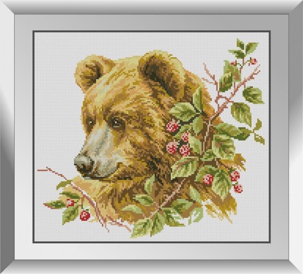 Коричневый медведь. Набор алмазной живописи. Dream Art (31532D) - Вышивка крестиком и бисером - Овца Рукодельница