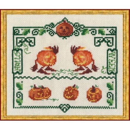 Набор для вышивания крестом NIMUЁ 26-AM01 К (Aida) Halloween/Хэллоуин - Вышивка крестиком и бисером - Овца Рукодельница