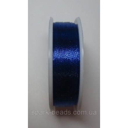 Металлизированная нить круглая Люрекс Аллюр 100-09 синый 100м - Вышивка крестиком и бисером - Овца Рукодельница