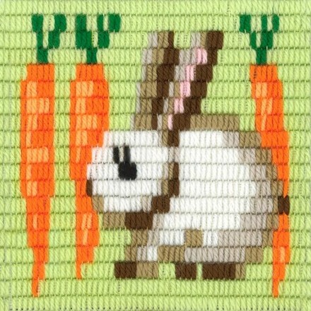 Кролик Набір для вишивання вертикальним стібком Stitch me I-036 - Вишивка хрестиком і бісером - Овечка Рукодільниця
