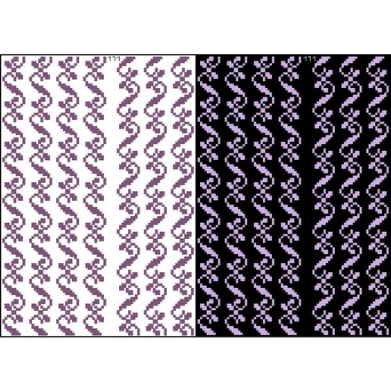 Канва с нанесенным рисунком для вышивки бисером и нитками на водорастворимом клеевом флизелине ФЛ171фн2030