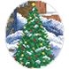 Набір для вишивки бісером Барвиста Вишиванка Пошита новорічна іграшка Зелена красуня (серія: Напередодні свята) 14х16 ТР200аБ1416k
