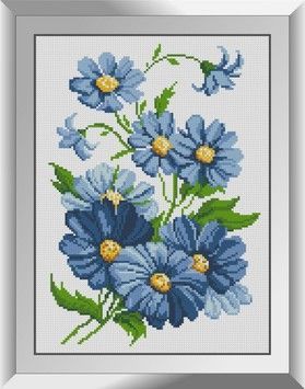 Набір для малювання каменями алмазний живопис Dream Art Альпійські айстри (квадратні, повна) 31193D - Вишивка хрестиком і бісером - Овечка Рукодільниця