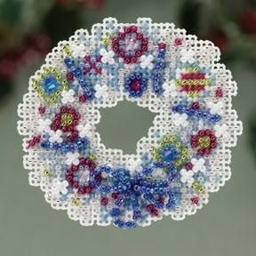 Crystal Wreath/Кришталевий вінок. Набір для вишивання. Mill Hill (MH183301) - Вишивка хрестиком і бісером - Овечка Рукодільниця