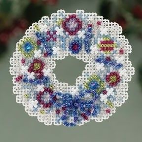 Набір для вишивання Mill Hill MH183301 Crystal Wreath - Вишивка хрестиком і бісером - Овечка Рукодільниця
