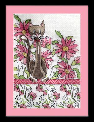 Цветочная кошка. Набор для вышивания крестом. Design Works (dw2806) - Вышивка крестиком и бисером - Овца Рукодельница