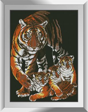 Тигрята с мамой. Набор алмазной живописи. Dream Art (31349D) - Вышивка крестиком и бисером - Овца Рукодельница