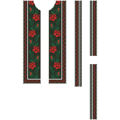 Заготовка дитячої сорочки на 1-3 років Борщівська для вишивки бісером СД058кБ28нн