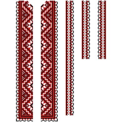 Заготовка дитячої вставки для сорочки на 6-12 років Старовинний орнамент для вишивки бісером і нитками ВД008дБнннн