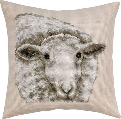 Білий овець. Набір для вишивання. Permin (83-6104) - Вишивка хрестиком і бісером - Овечка Рукодільниця