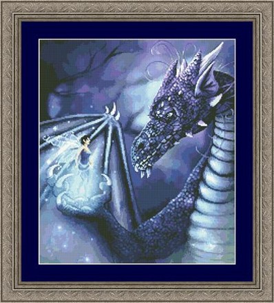 Blue Dragon Fairy Kustom Krafts (20037) - Вишивка хрестиком і бісером - Овечка Рукодільниця