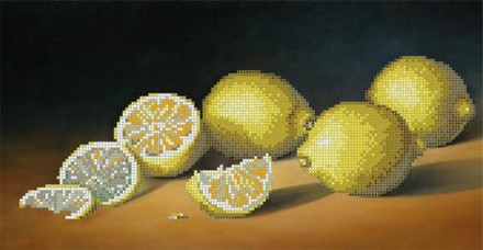 Лимоны. Ткань для вышивания бисером. Картины бисером (S-189кб) - Вышивка крестиком и бисером - Овца Рукодельница