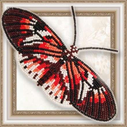 Набор для вышивки бисером бабочки на прозрачной основе Вдохновение Геликония Фортепиано BGP-064 - Вишивка хрестиком і бісером - Овечка Рукодільниця