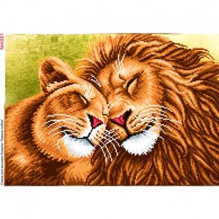 Левове кохання Схема для вишивки бісером Biser-Art A551ба - Вышивка крестиком и бисером - Овца Рукодельница