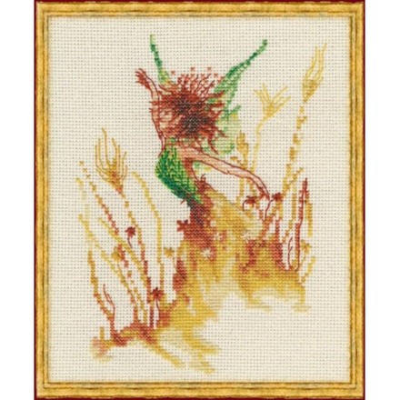 Набор для вышивания крестом NIMUЁ 31-R001 К (Aida) Petite Fee des Bles/Маленькая фея цветов - Вышивка крестиком и бисером - Овца Рукодельница