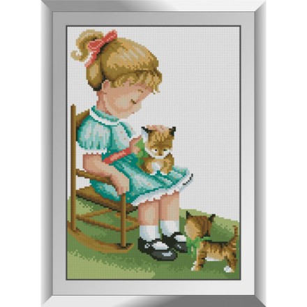 С котятами Набор алмазной живописи Dream Art 31796D - Вышивка крестиком и бисером - Овца Рукодельница
