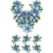 Заготовка жіночої вишиванки Сині квіти для вишивки бісером БЖ018кБнннн
