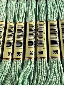 Муліне для вишивання AIRO №966 колір Baby Green, Medium/Середній baby green 8м