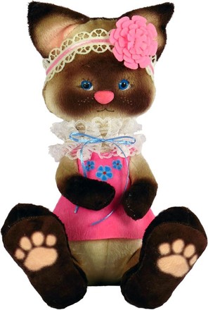 Сіамське кошеня. Набір для шиття м'яких іграшок. Zoo Sapiens (М4009) - Вишивка хрестиком і бісером - Овечка Рукодільниця