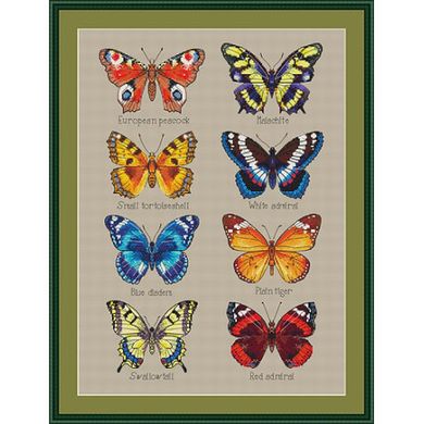 Сэт бабочек Набор для вышивания крестом Little stitch 220014 - Вишивка хрестиком і бісером - Овечка Рукодільниця