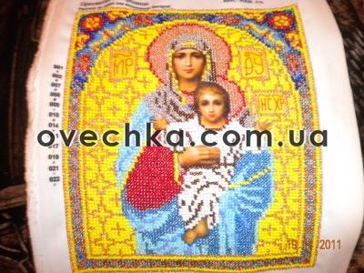 Богородица - Вышивка крестиком и бисером - Овца Рукодельница