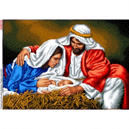 Різдво Христове Схема для вишивки бісером Biser-Art B636ба - Вишивка хрестиком і бісером - Овечка Рукодільниця