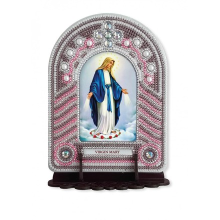 Virgin Mary. Набір для створення ікон з вишитою рамкою-кіотом. Нова Слобода Креатив (ВК1023) - Вишивка хрестиком і бісером - Овечка Рукодільниця