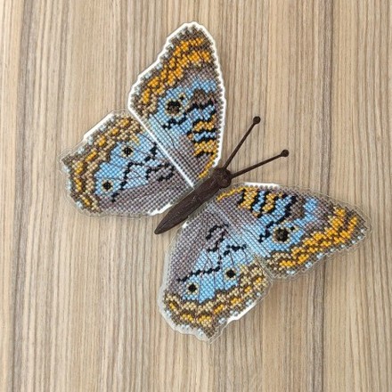 Anartia jatrophae. Метелик Набір для вишивання хрестиком ArtInspirate BUT-58 - Вишивка хрестиком і бісером - Овечка Рукодільниця