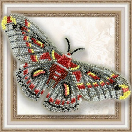 Набор для вышивки бисером бабочки на прозрачной основе Вдохновение Гиалофора кекропия BGP-026 - Вишивка хрестиком і бісером - Овечка Рукодільниця