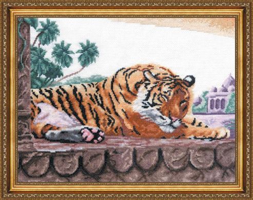 Бенгальский тигр. Набор для вышивания. Золотое Руно (ДЖ-005) - Вышивка крестиком и бисером - Овца Рукодельница