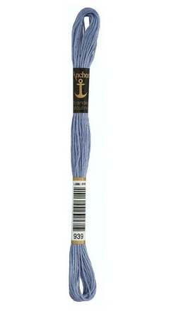 Мулине Stormy Blue Medium. Anchor (Anchor 939) - Вышивка крестиком и бисером - Овца Рукодельница