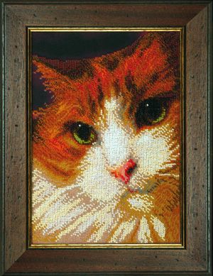 Рыжий кот. Набор для вышивки бисером. Чаривна мить (Б-733) - Вышивка крестиком и бисером - Овца Рукодельница