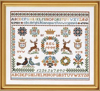 Сэмплер. Набор для вышивания крестом. Eva Rosenstand (Дания) (12-751) - Вышивка крестиком и бисером - Овца Рукодельница