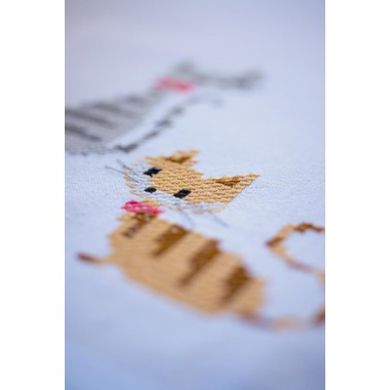 Кішки (доріжка на стіл) Набір для вишивання хрестиком Vervaco PN-0195218 - Вишивка хрестиком і бісером - Овечка Рукодільниця