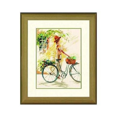 Набор для вышивания Lanarte 34805 Romantic ride on the bike - Вишивка хрестиком і бісером - Овечка Рукодільниця