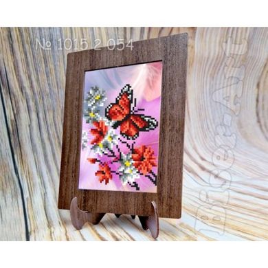 Метелик на квітах Схема з рамкою для вишивки бісером Biser-Art 10152054ба - Вышивка крестиком и бисером - Овца Рукодельница