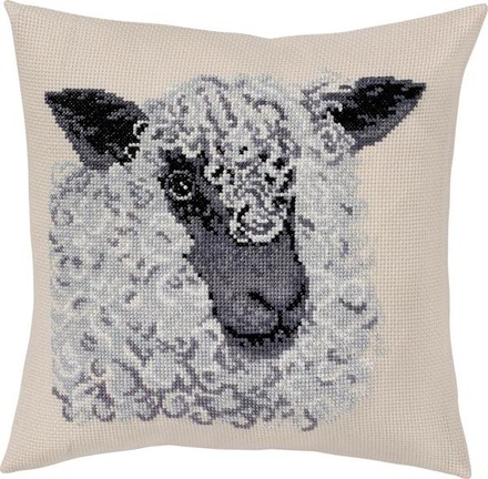 Серая овца. Набор для вышивания. Permin (83-6103) - Вышивка крестиком и бисером - Овца Рукодельница