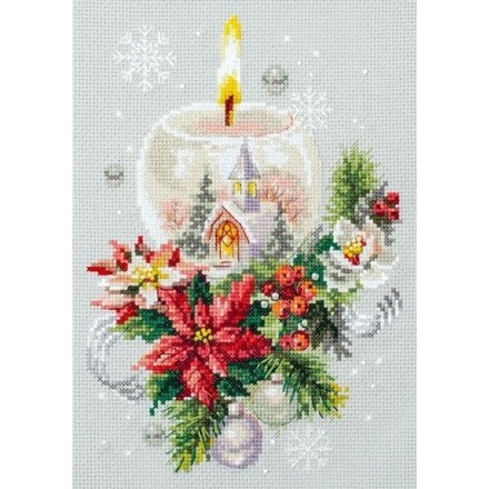 Різдвяна свічка Набір для вишивання хрестиком Classic Design 8351 - Вишивка хрестиком і бісером - Овечка Рукодільниця