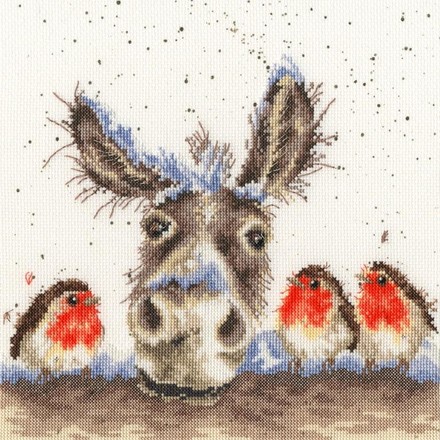 Christmas Donkey. Набір для вишивання хрестом. Bothy Threads (XHD39) - Вишивка хрестиком і бісером - Овечка Рукодільниця