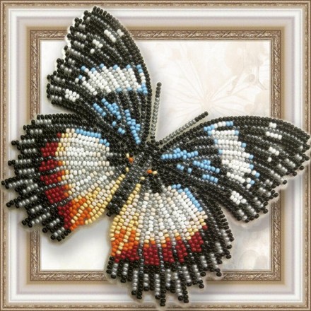 Набор для вышивки бисером бабочки на прозрачной основе Вдохновение Гиполимнас декситея BGP-044 - Вишивка хрестиком і бісером - Овечка Рукодільниця