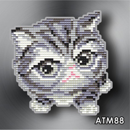 Котенок Магнит детский Алмазная техника АртСоло АТМ88 - Вышивка крестиком и бисером - Овца Рукодельница