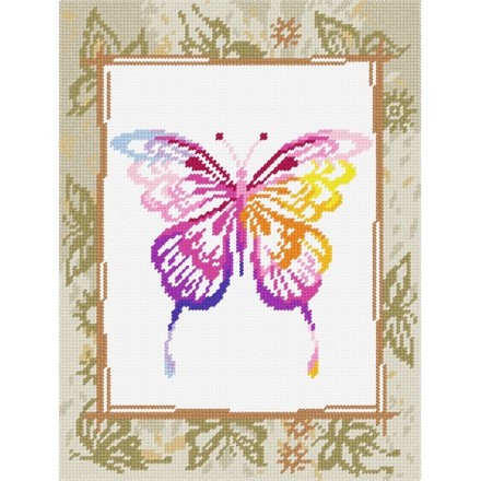 Метелик Набір для вишивання по канві з малюнком Quick Tapestry TL-42 - Вишивка хрестиком і бісером - Овечка Рукодільниця