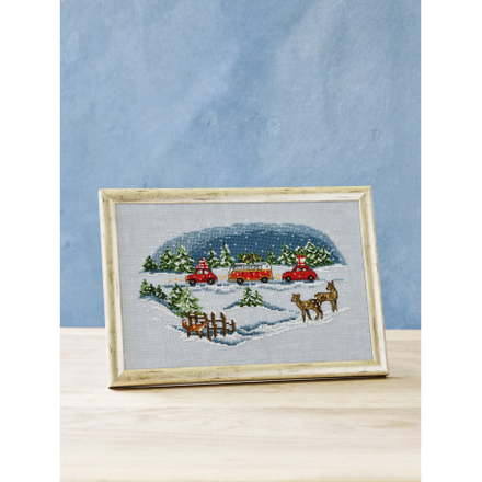 Набір для вишивання "Дім для Різдва (Home for christmas)" PERMIN - Вышивка крестиком и бисером - Овца Рукодельница