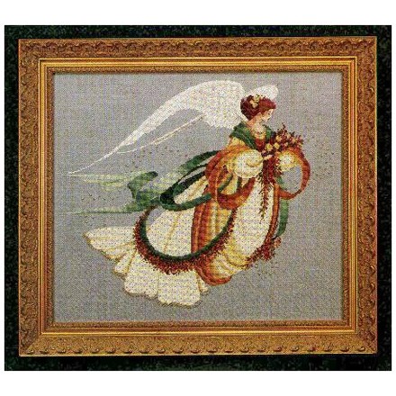 Ангел осени Схема для вышивания крестом Lavender & Lace LL30 - Вишивка хрестиком і бісером - Овечка Рукодільниця